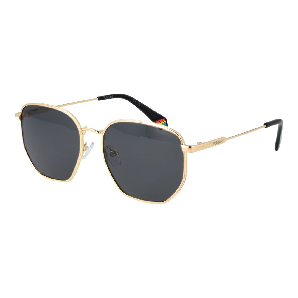 Polaroid Gold Metal Sunglasses