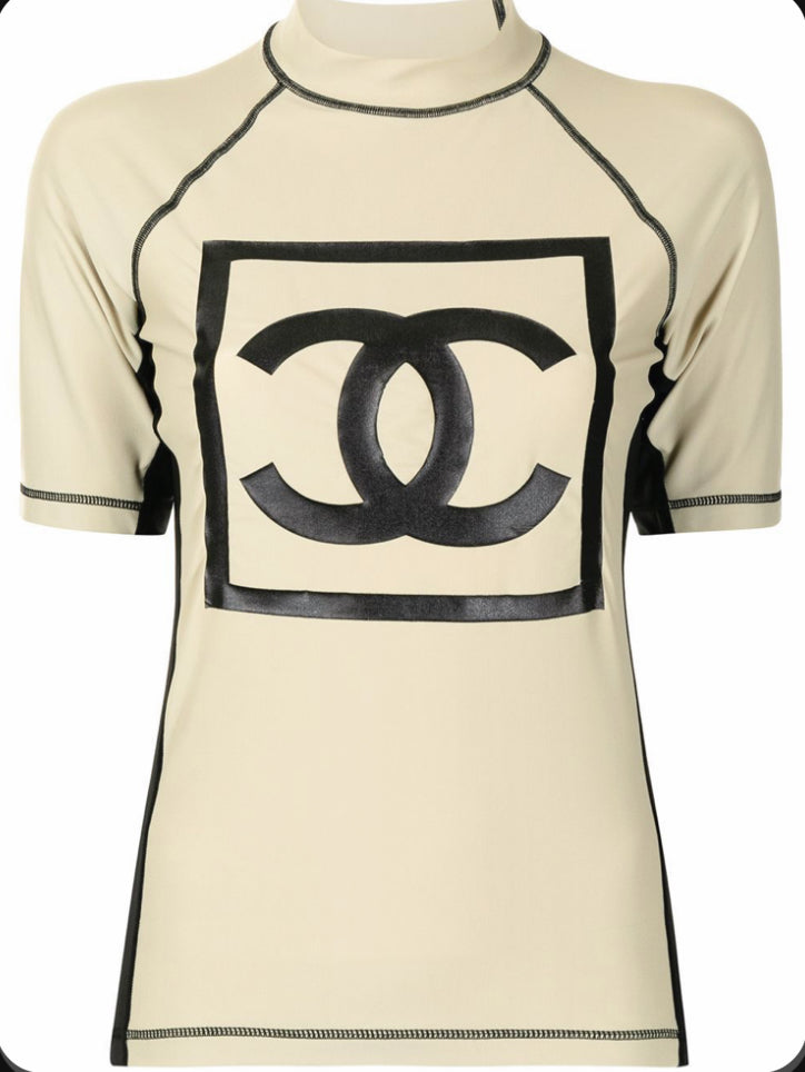 Chanel Pre-Owned 2003 Sports CC patch T-shirt -